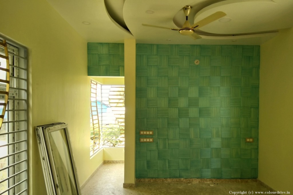 Wall Texture Designs For Hall Asian Paints  Safari Sleet Texture Painting for Guest Room