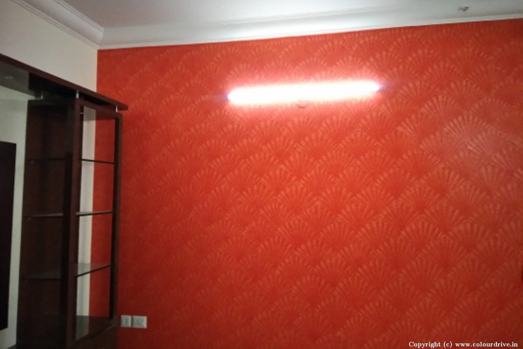 Leaf Wall Texture Design Seashell Pink Crush Texture Painting for Study Room