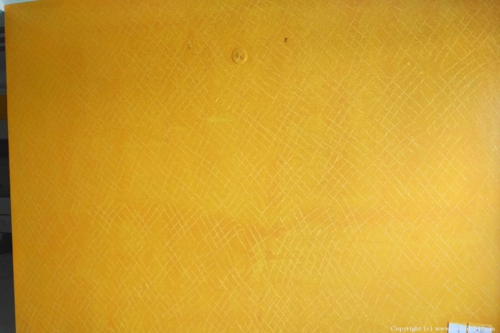 Texture For Wall Design Criss-Cross Texture Painting for Pooja Room