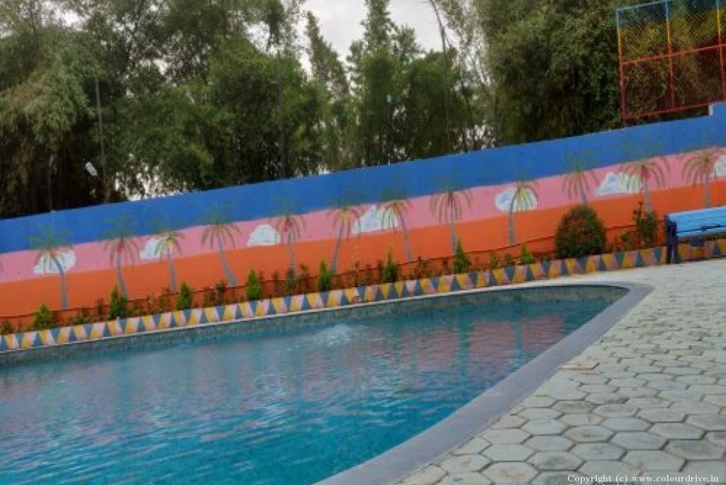 Free hand art design Tree Wall Free Hand Art Free Hand Paint Art for Boundary