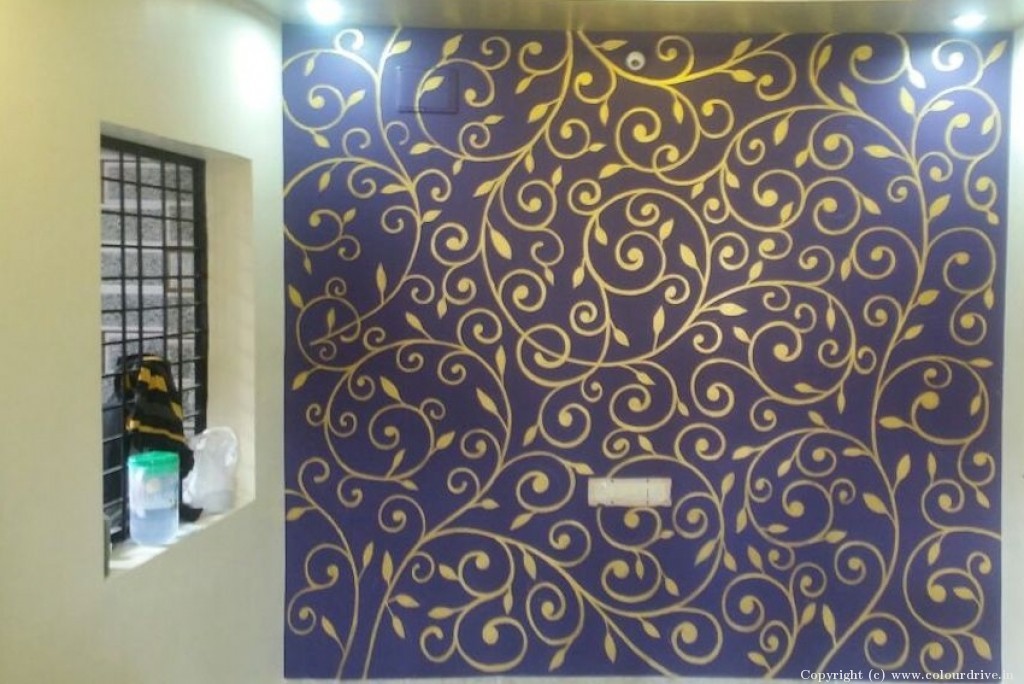 Wall Painting Designs For Bedroom Cree Free Hand Paint Art for Living Room