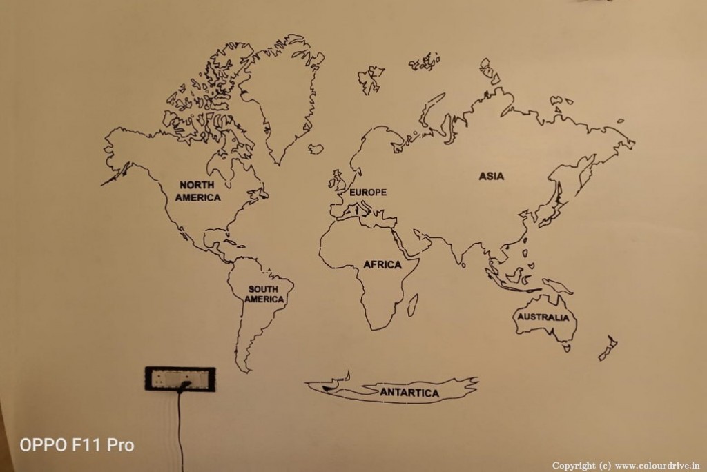 Full Wall Stencil Designs Stencil Design World Map Outline On Wall Stencil Painting for Study Room