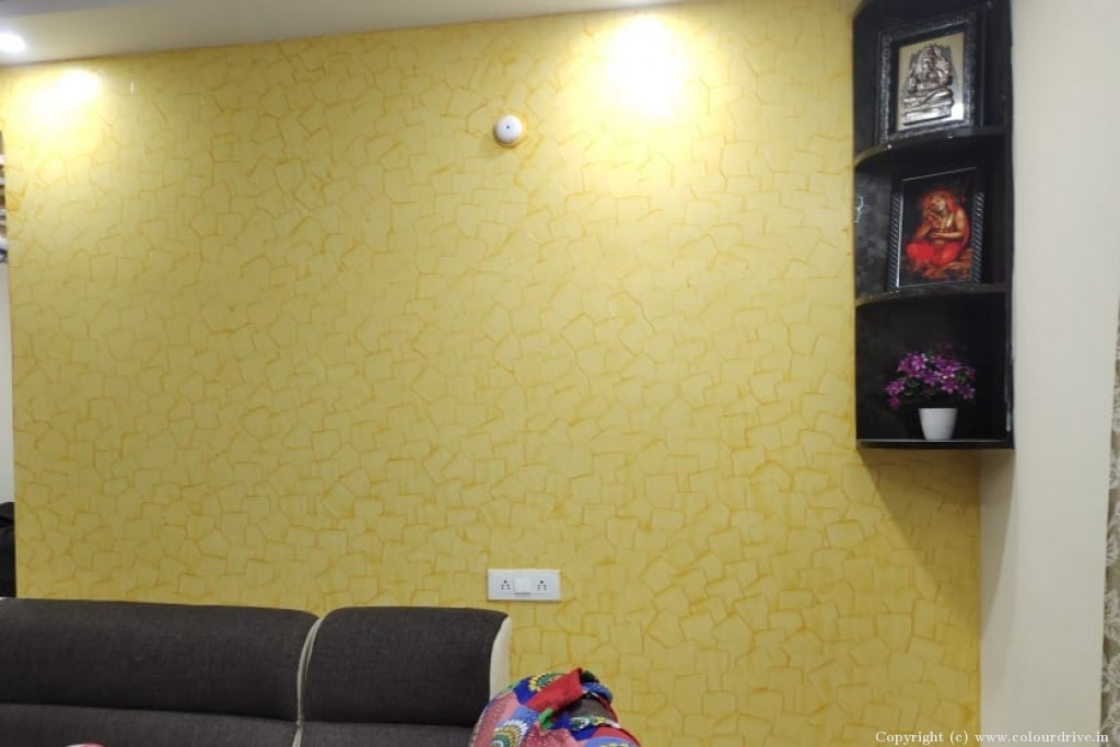 Wall Colour Texture Design Spatula Texture Painting for Living Room