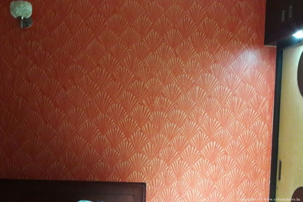 Wall Texture Design Seashell Texture Painting for Bedroom