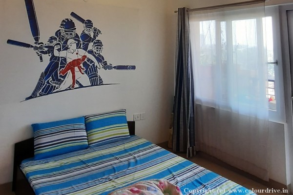 False Ceiling, Interior Painting, Stencil Painting, and Home Painting Recent Project at JP Nagar 9th Phase Bangalore