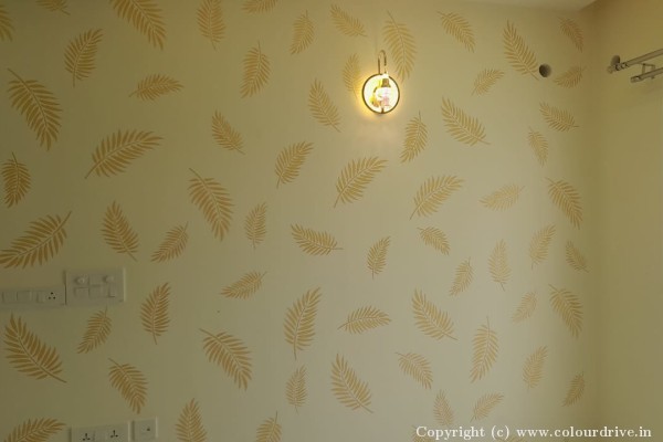 Stencil Painting, and Home Painting Recent Project at Subramanyapura Bangalore