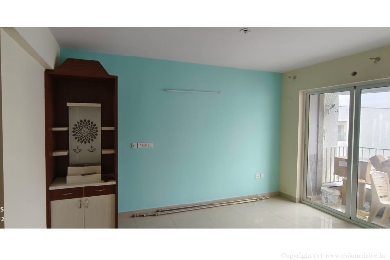 Wall Paint Simple Blue Wall Colour Interior Painting for Living Room