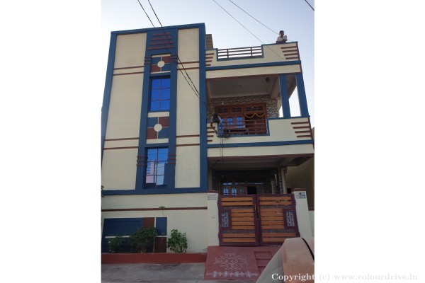 Exterior Painting, Interior Painting, Texture Painting, Wood Poli, and Home Painting Recent Project at Ramachandrapuram Hyderabad