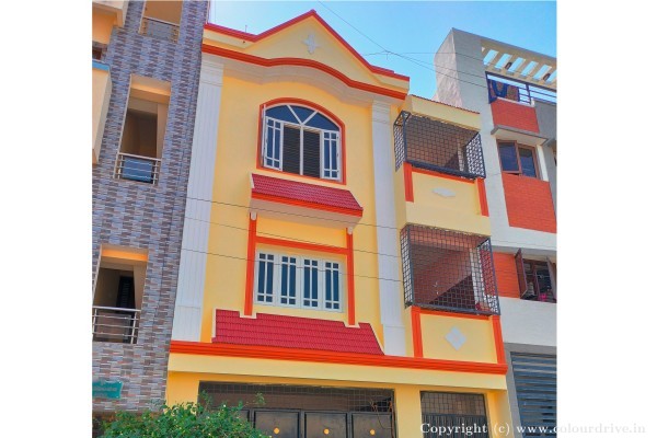 Enamel Painting, Exterior Painting, Interior Painting, and Home Painting Recent Project at JP Nagar Bangalore