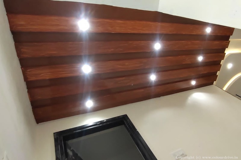 Ultra Modern False Ceiling Designs Wooden Ceiling Design With Grains False Ceiling for Living Room