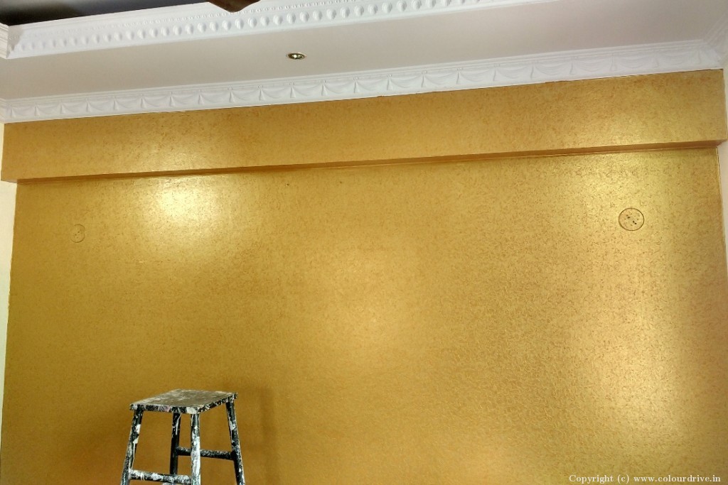 Wall Panel Design Texture Ragging Metallic Texture Painting for Living Room