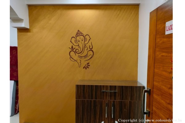 Interior Painting, Stencil Painting, Texture Painting, and Home Painting Recent Project at Srirampura, Rayasandra Bangalore