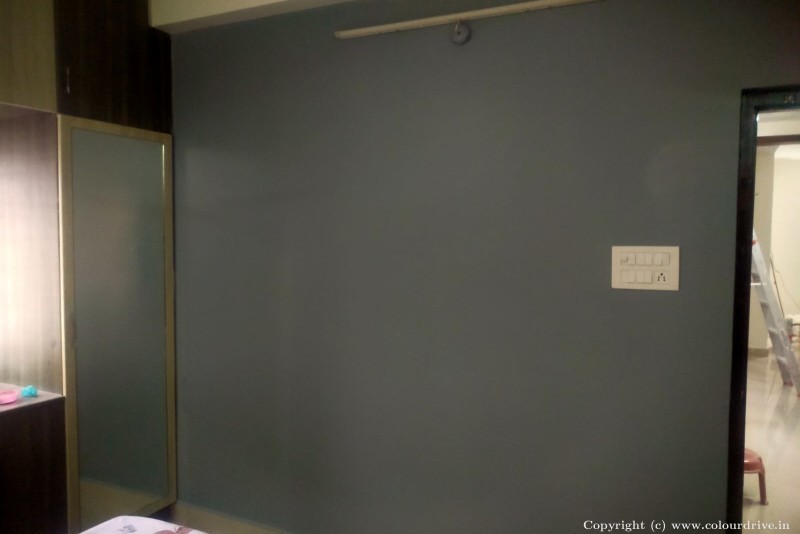 wall painting design Grey Wall Colour Paint Interior Painting for Master Bedroom