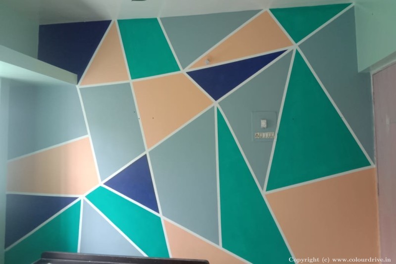 Painting Design Geometric Wall Stencil Design Stencil Painting for Master Bedroom