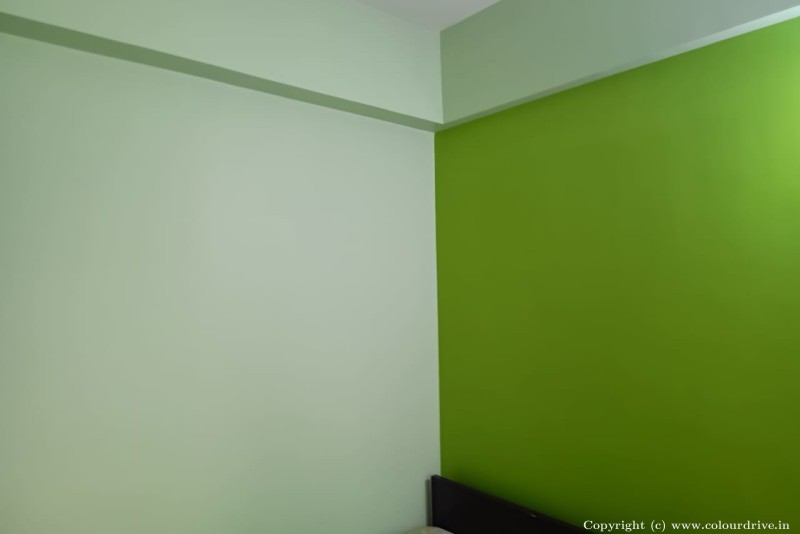 Wall Paint Design Ideas DarK And Light Colour Combo Interior Painting for Bedroom