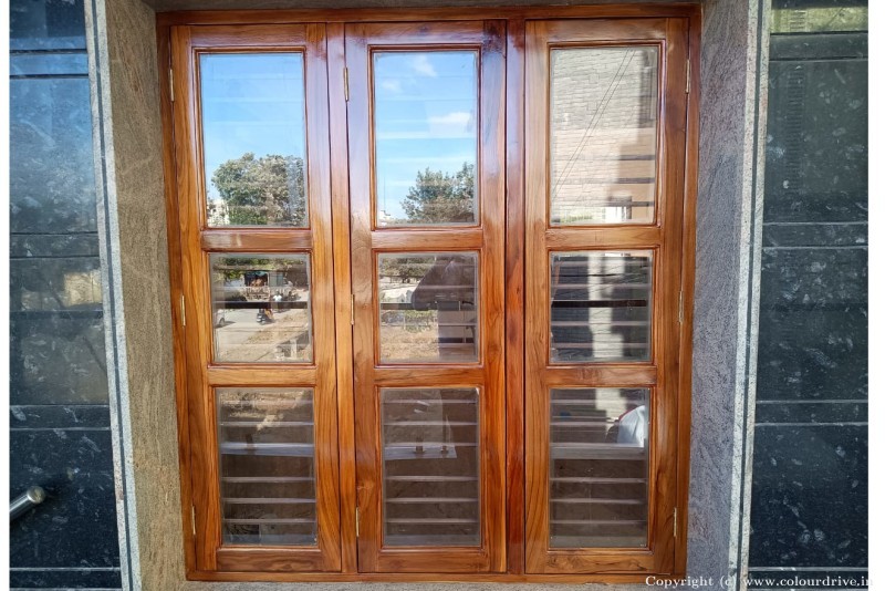 Melamine Polish On Wood Entrance Window Polish Wood Polish for Entrance