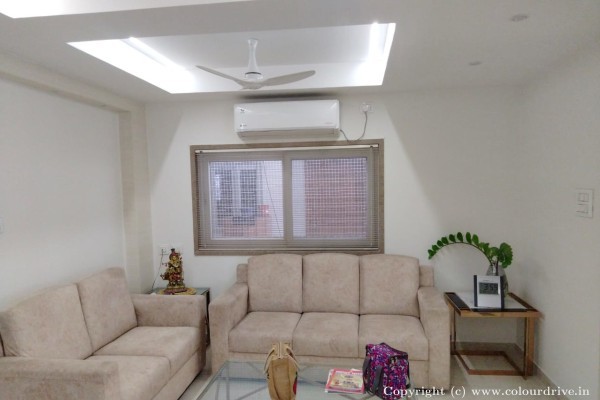 Enamel Painting, Exterior Painting, Interior Painting, Wood Polish, and Home Painting Recent Project at Shaikpet Hyderabad