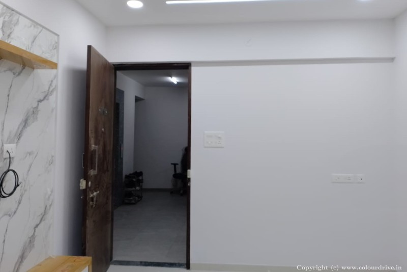 Living Room Modern TV Wall Design Plain Wall Design Interior Painting for Master Bedroom