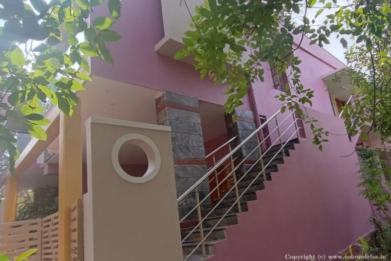 House Painting Designs And Colours Outside Independent House Left View Exterior Painting for Exterior Left