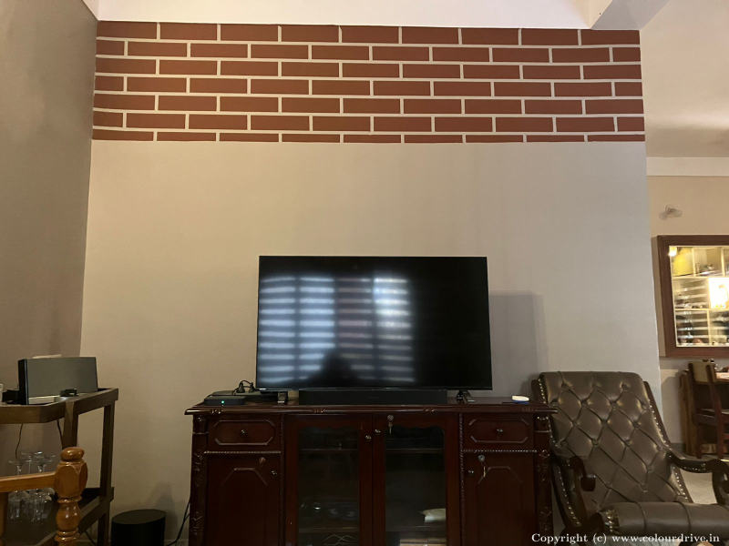 Wall Colour Texture TV Unit Brick Wall Texture Texture Painting for TV Unit
