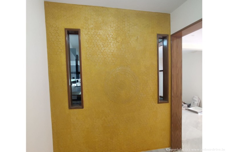 Wall Texture Design Calcecruda With Mandala Design Texture Painting for Living Room