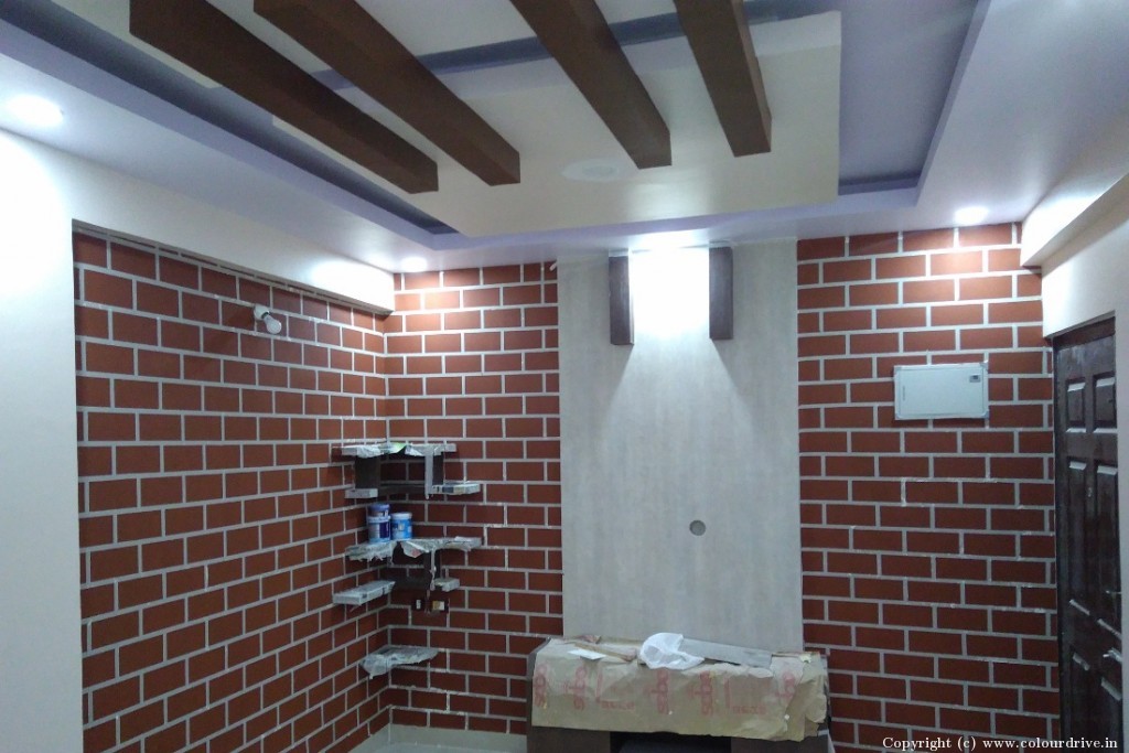 Latest Wall Paint Texture Designs For Living Room Bricks Wall Design Texture Painting for 