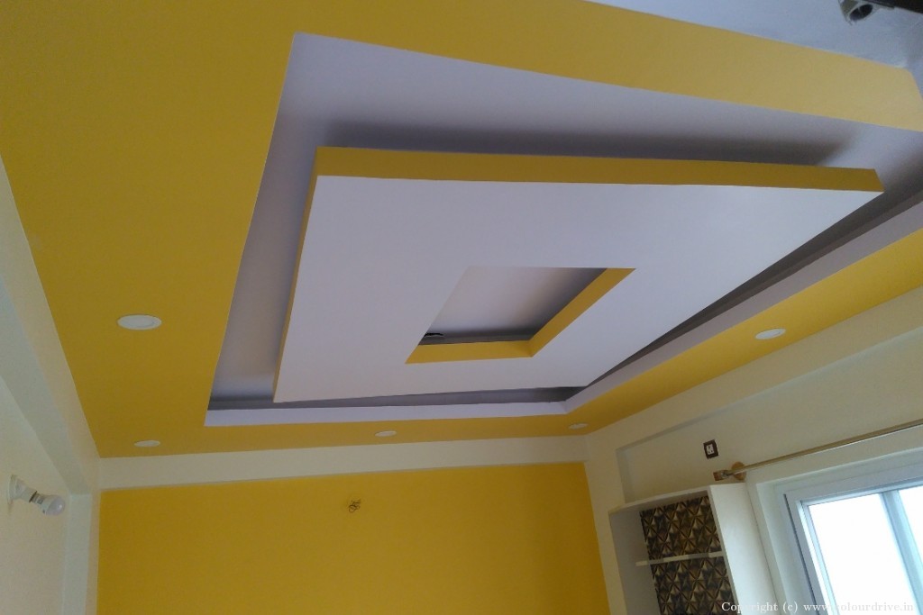 Gypsum Board False Ceiling Design Square Shape Ceiling Design False Ceiling for Living Room