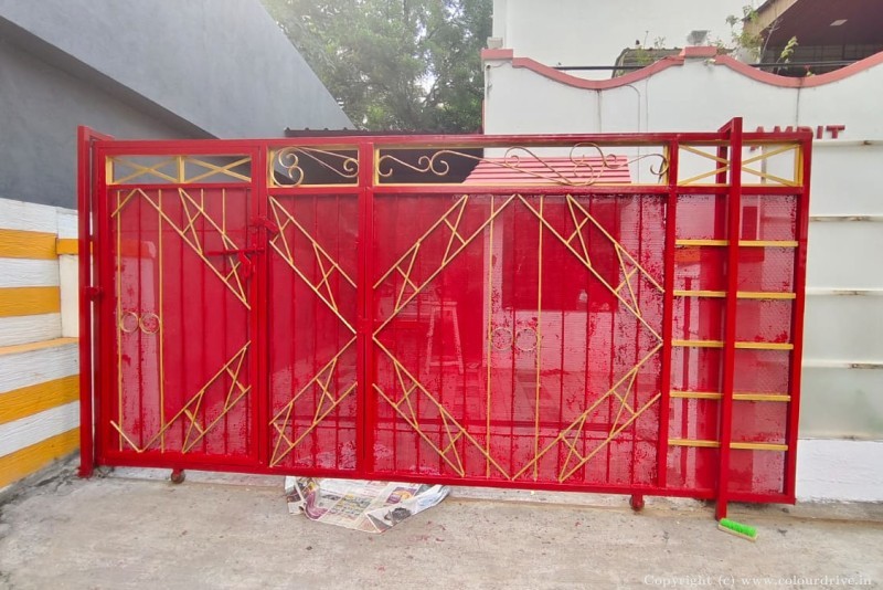 Enamel Paint Colours Entrance Gate Painting Enamel Painting for Main Gate