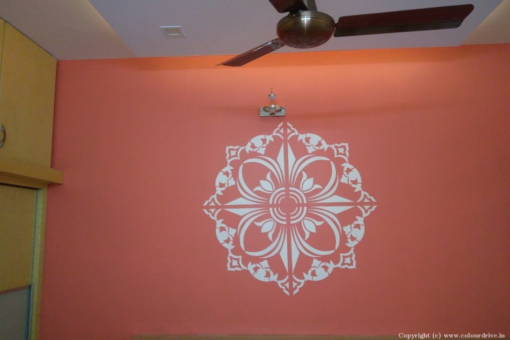 Wall Design Tree Stencil Flower Design Stencil Painting for Bedroom