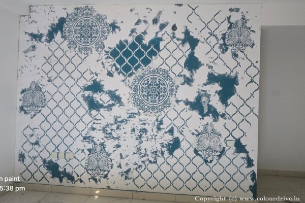 Texture Painting, and Home Painting Recent Project at Sultan Bagh, Moti Nagar Hyderabad