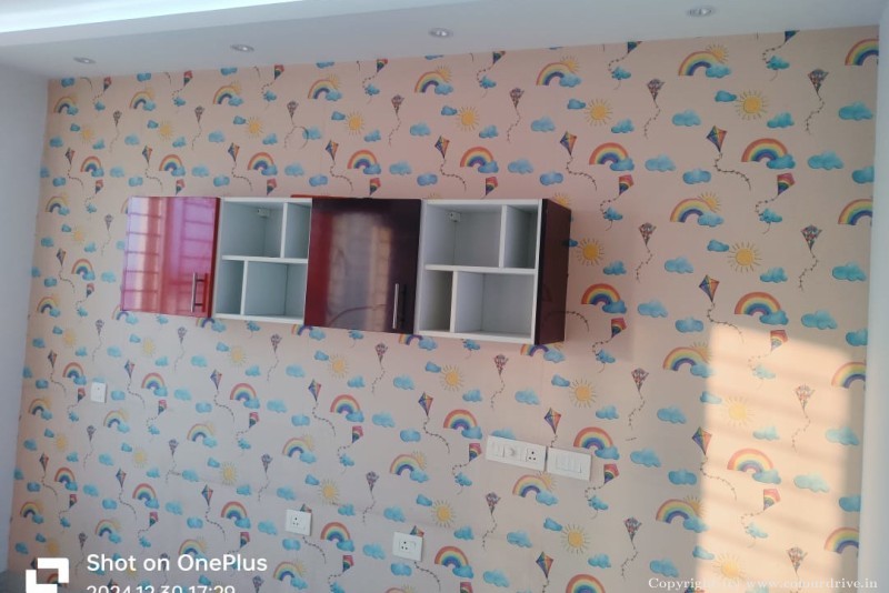 Wallpaper Ideas Rainbow Design Wallpaper for Kids Room