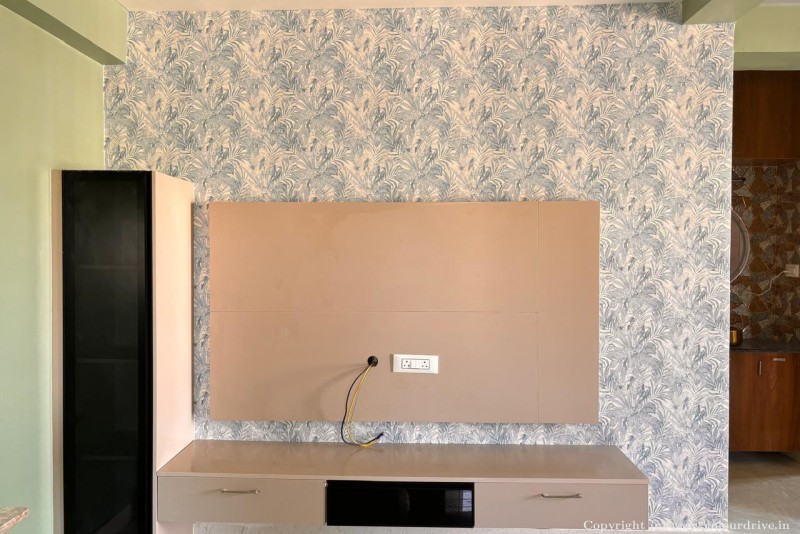 Wallpaper Design For Home Leaves Wallpaper Design Wallpaper for TV Unit