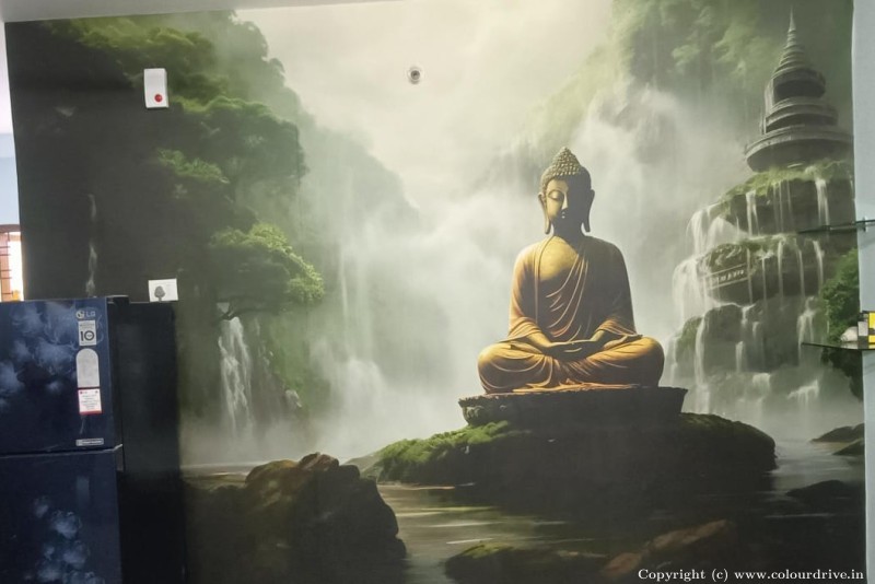 house wallpaper Buddha Wallpaper Wallpaper for Dining Room