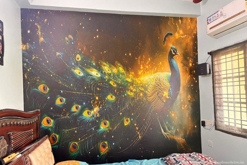 Beautiful House Wallpaper Peacock Design Wallpaper Wallpaper for Master Bedroom