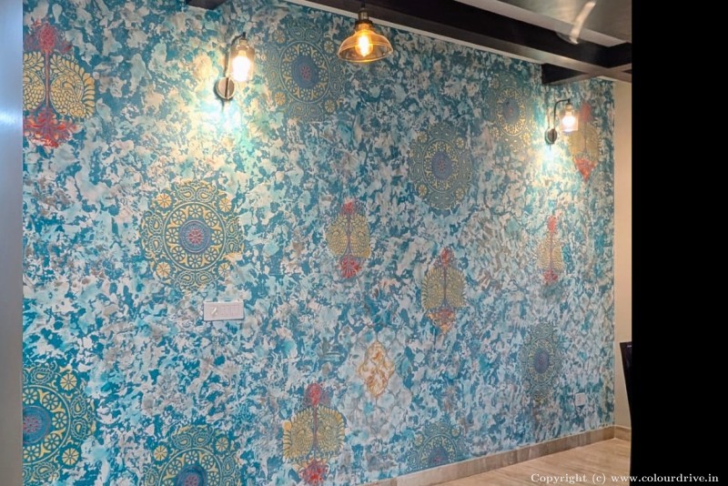 Wall Texture Design Customized Calcecruda Texture Painting for Living Room