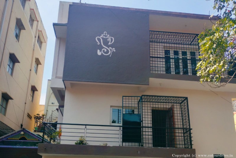 Exterior House Front Elevation Design Stencil With Exterior Paint Exterior Painting, Stencil Painting for Exterior Front