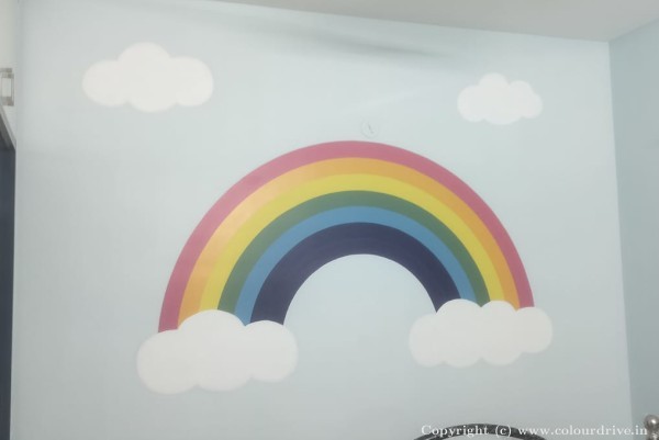 Exterior Painting, Free Hand Paint Art, Interior Painting, Kids Room Decor, Stencil Painting, Textur, and Home Painting Recent Project at JP Nagar, Kothanur Bangalore