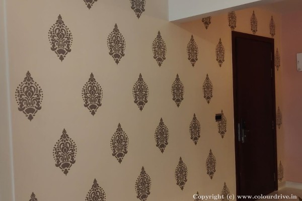 Interior Painting, Stencil Painting, and Home Painting Recent Project at Maduvankarai, Guindy Chennai