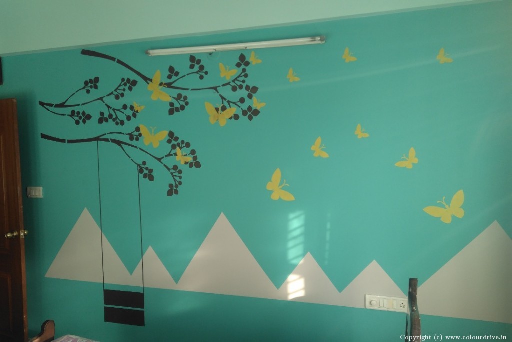 Wall Border Designs Stencils Dreams Of Peradise Paint Design Stencil Painting for Bedroom