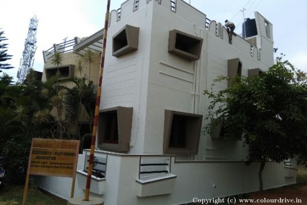 Exterior Painting, and Home Painting Recent Project at Gottigere, Bannerghatta Road Bangalore